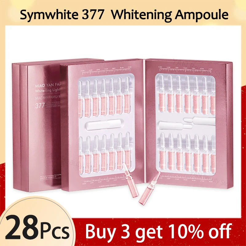 28pcs/set Symwhite 377 Whitening Ampoule, Vitamin C Light Spot Serum, Niacinamide Brightening Essence Korean Skincare Products