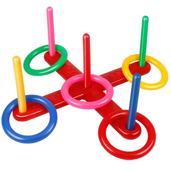 Ring Throwing Game Parent-child Interactive Activity Outdoor Fun Sports For Kids School Montessori Toys Coordinate Skill