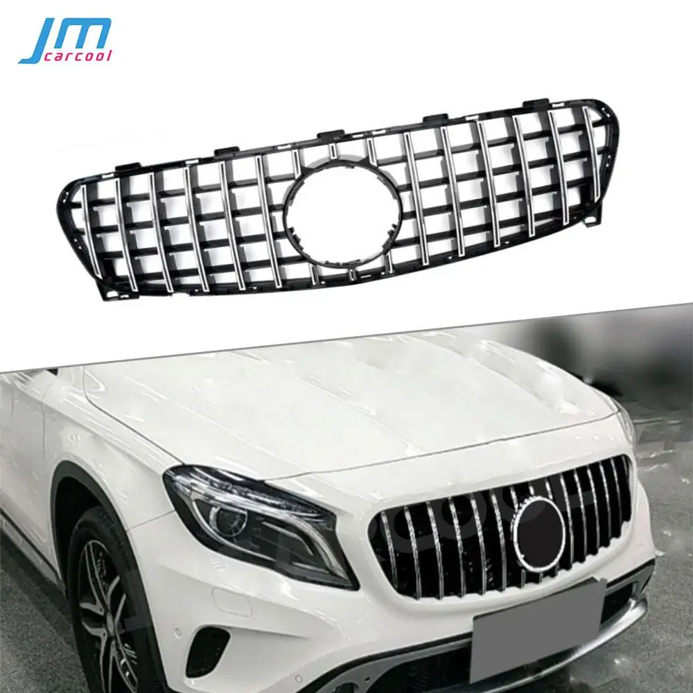 

ABS Material Front Bumper Lip Grill Decoration For Mercedes Benz GLA Class X156 GLA180 GLA200 GLA250 GLA45 2014 2015 2016