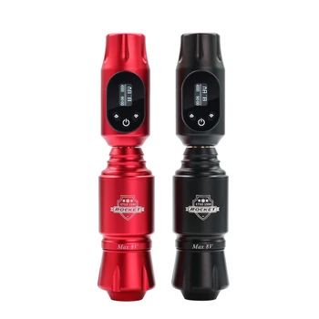 Kit completo per macchinetta per tatuaggi wireless Interfaccia RCA a velocità regolabile rotante Mini set di alimentazione per tatuaggi Rocket per body art