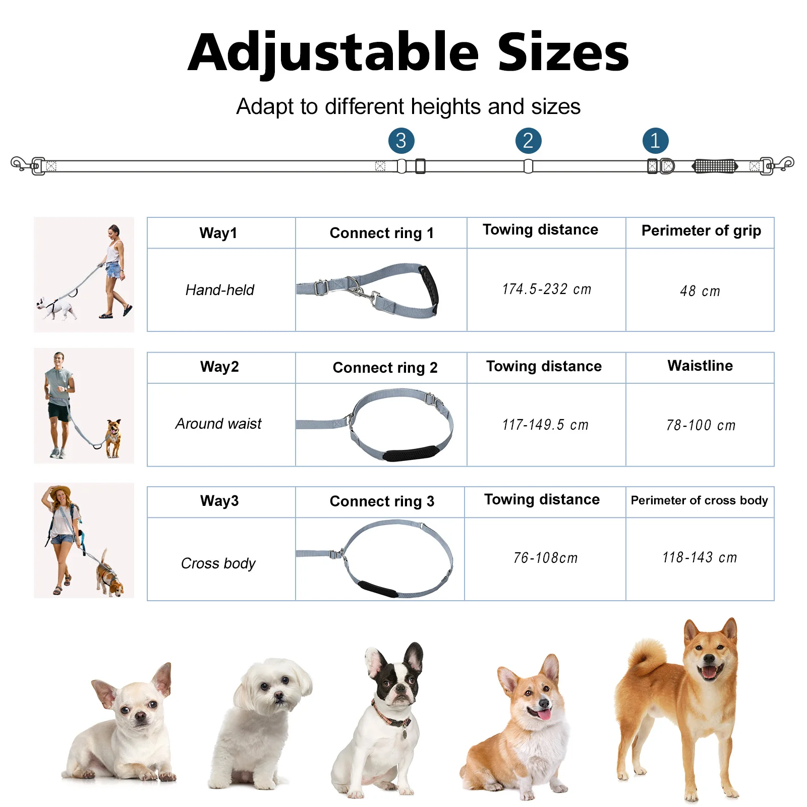 Hands Free Crossbody Dog Leash 4
