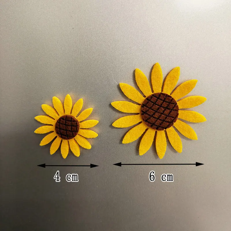 Magnetic Fridge Magnets Magnetic Fridge Stickers 5pcs Sunflower Design Fridge Magnets Refrigerator Home Decoration Arts DIY Kitchen Accessory Floral Magnetic Stickers