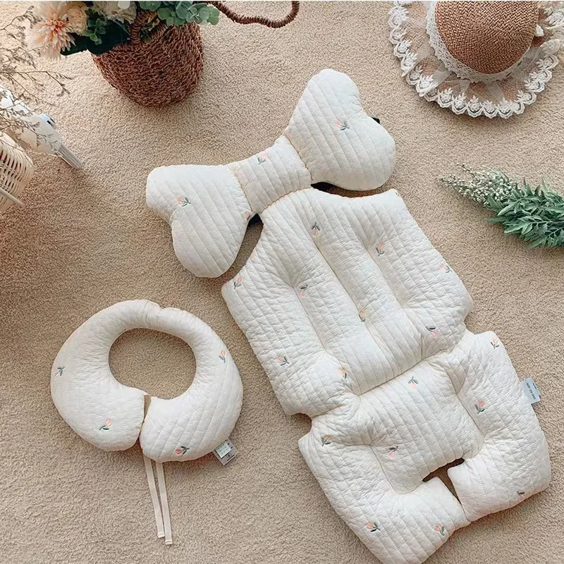 73X37CM Baby Stroller Seat Cushion Pad for Car Thicken Cotton Breathable Cart Mattress Liner Infant Newborn Pram Accessories 5