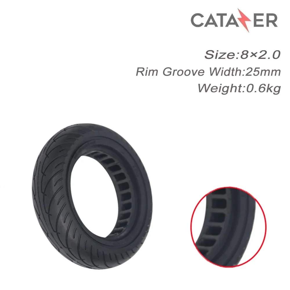 

8 Inch Honeycomb Solid Tire 8 ×2.0 Non Pneumatic Explosion-proof Tyre Light and Elastic Series Linehoneycomb Tire
