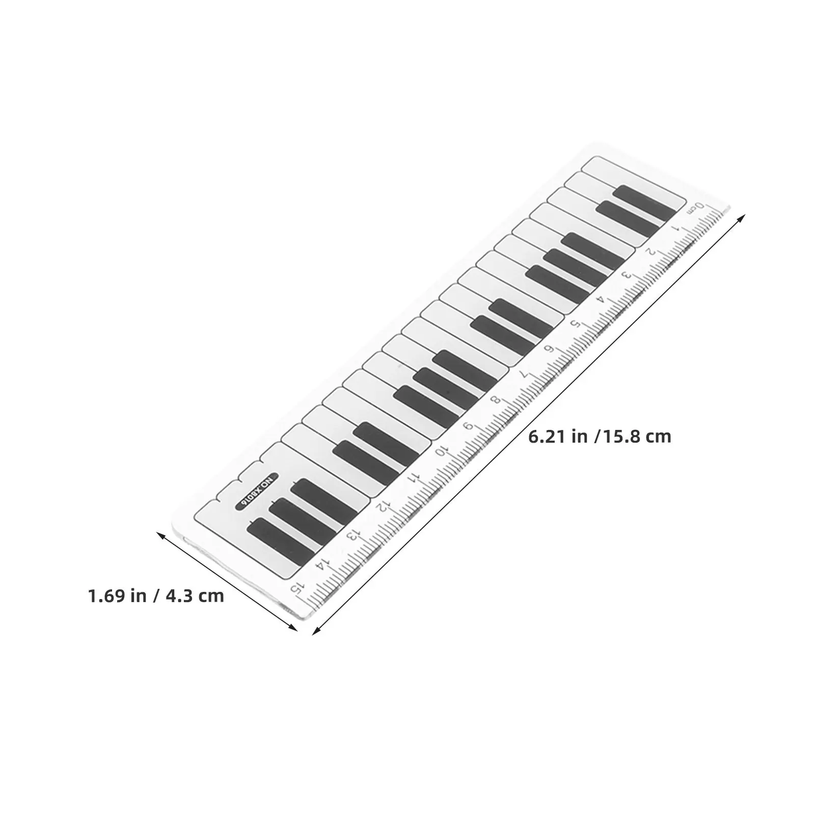 10 Pcs 피아노 학습 자, 교실용 자, 패턴 키보드 드로잉 도구, 학생용 측정 도면 도구