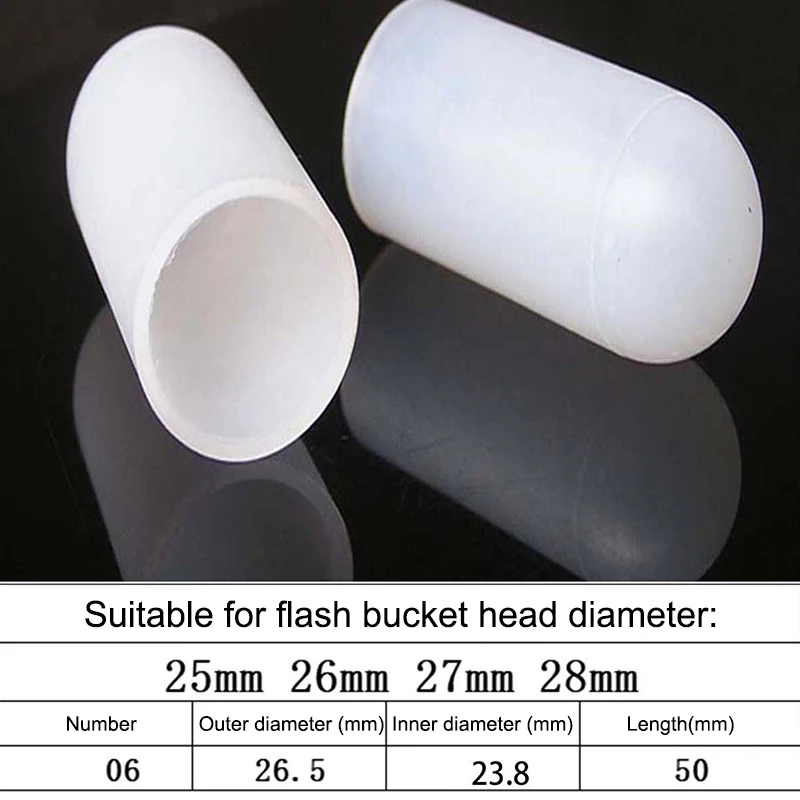 Premium Silicone Elastic Flashlight Lampshade, 2-Pack, 14-75MM, High Quality