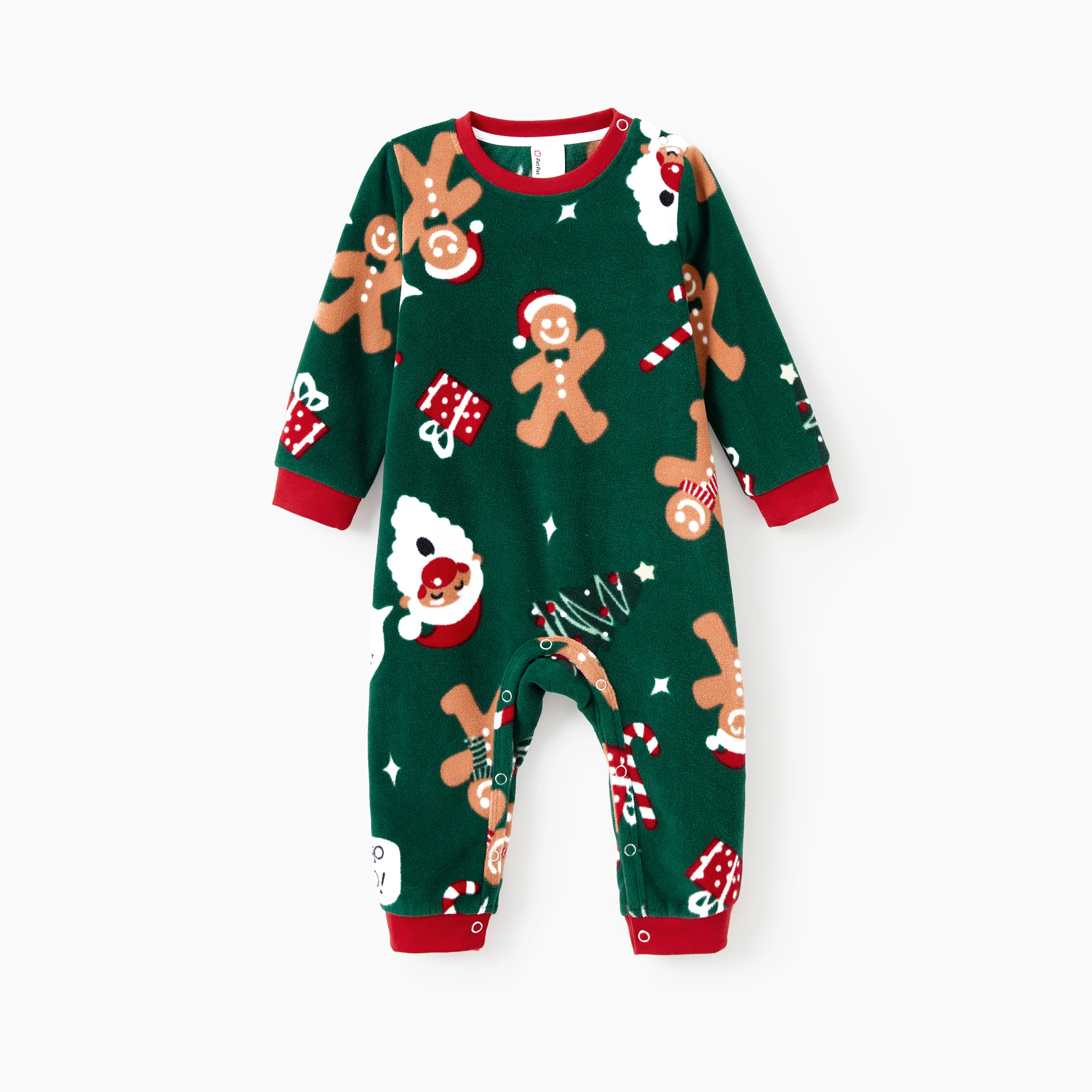thumbnail image 4 of Pijamas navideños de PatPat para toda la familia, pijamas de manga larga con bolsillos y diseño de hombre de jengibre, 4 of 5