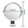 Bathroom Anti-fog Mirror Powerful Suction Cup Bath Shower Mirrors Wall Mounted Make Up Man Shaving Mirror With Shaver Holder 6