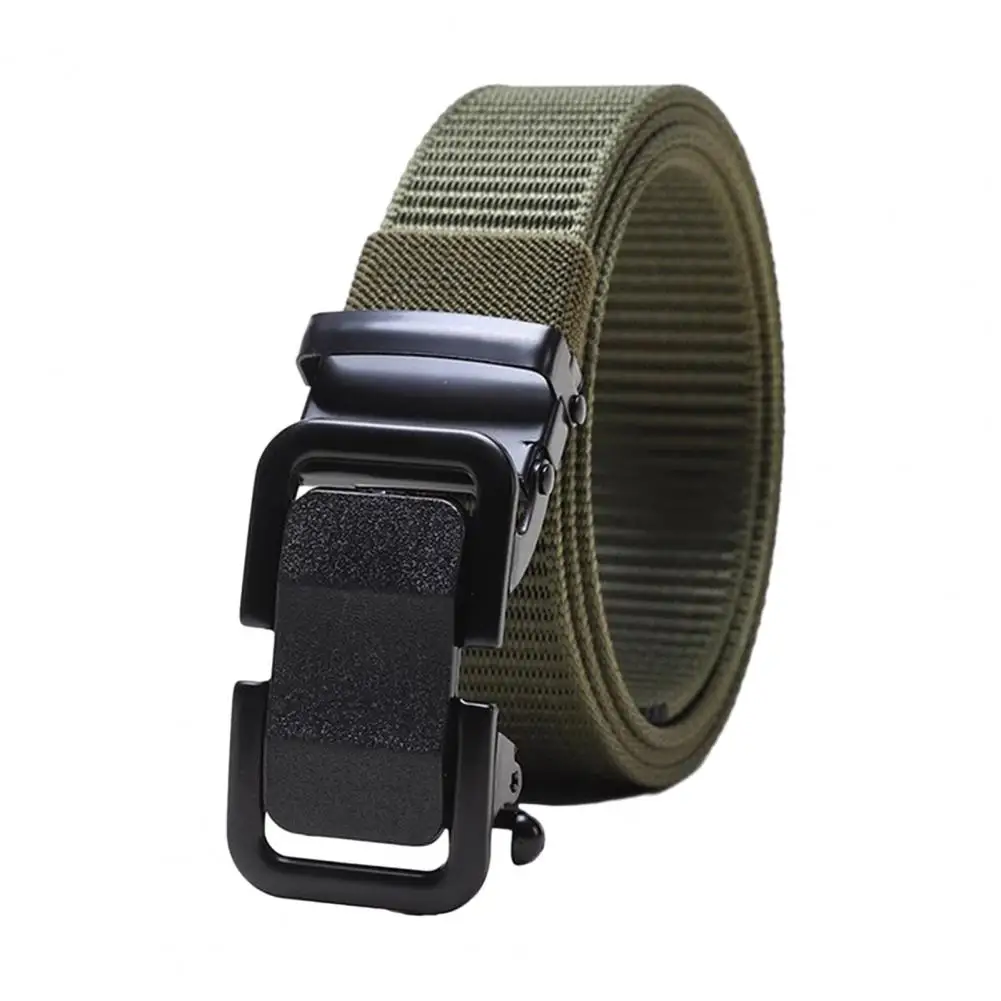 

Slimming Belt High Strength Thicken Canvas Men's Belt with Automatic Buckle for Anti-slip Training Pants Fixation Fashionable