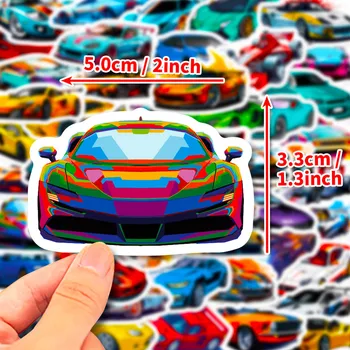 50 adesivi per auto da corsa, adesivi graffiti alla moda per bagagli, veicoli e laptop, negozio RecordingYourLife