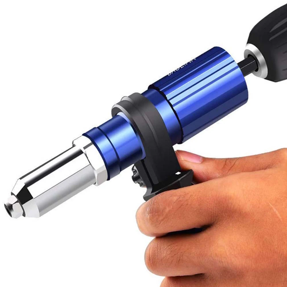 Rivet Gun Electric Rivet Gun Adapter 2.4mm-4.8mm rivet nut gun drill adapter Cordless riveting tool Insert Nut Pull Rivet Tool