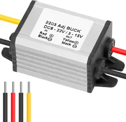 Waterproof DC Buck Converter Voltage Regulator, 3A Step Down Power Supply - 8 - 35V
