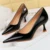 Shoes Women 5.5cm Heels Patent Leather Women Pumps Occupational OL Office Shoes Fashion Kitten Heels Large Size 42 43