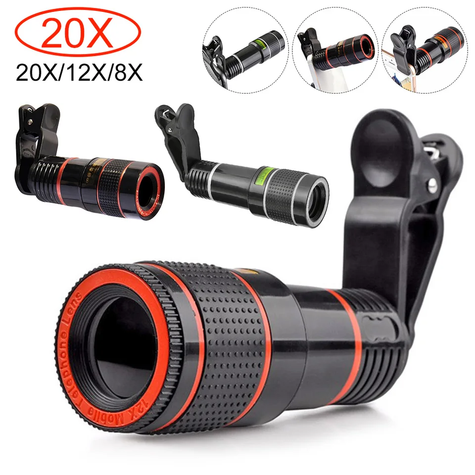 Telephoto Lens For Iphone 20X Long Focus Zoom Telephoto Lens For
