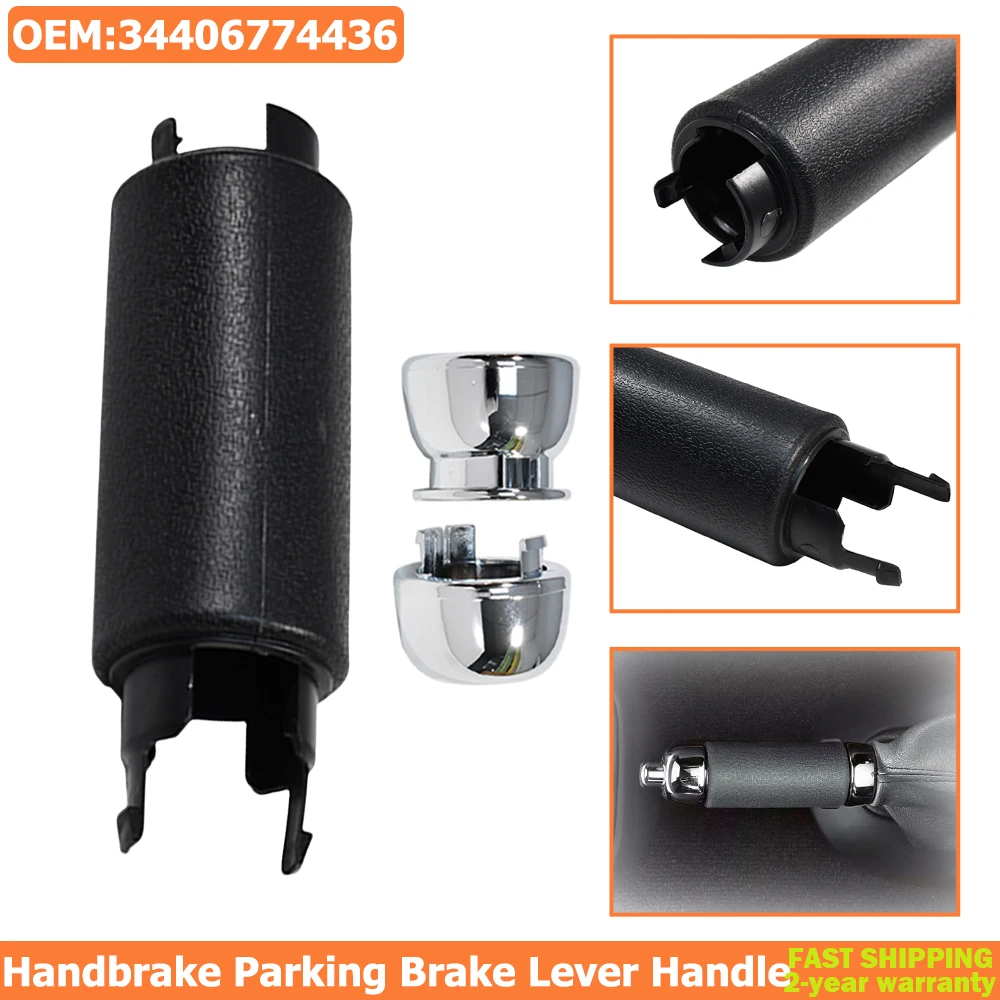 34406774436 Handle Grip Hand Parking Brake Handbrake for MINI R50 R52 R53 R56 R57 R58 R59 Black Chrome