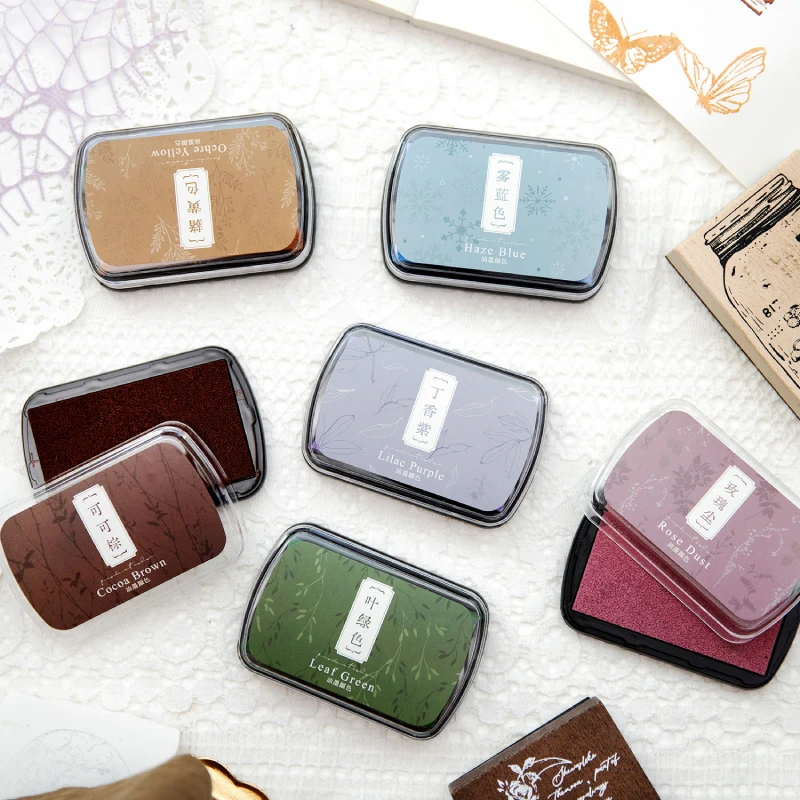 Vintage Inkpad Yoofun Quick Drying Stamp The Color of Poetry Creative DIY Journal Scrapbooking Student Supplies Stationery