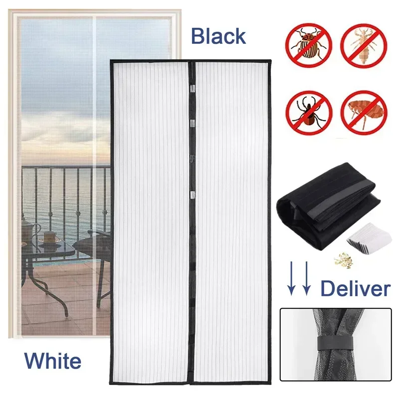 80/90/100/110/120/140Cm Porte Con Schermo Magnetico Zanzariera Zanzariera Rete Con Chiusura Automatica Tenda Magnetica Per Porta