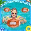 Inflatable Football for Kid,16"Blow Up Football Party Supplie Beach Ball,Summer Pool Toy Beach Water Game Beach Football Decor 4