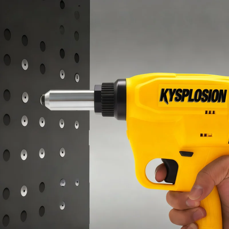 Electric Industrial Rivet Gun 30mm Long Stroke Brushless Cordless power tool For