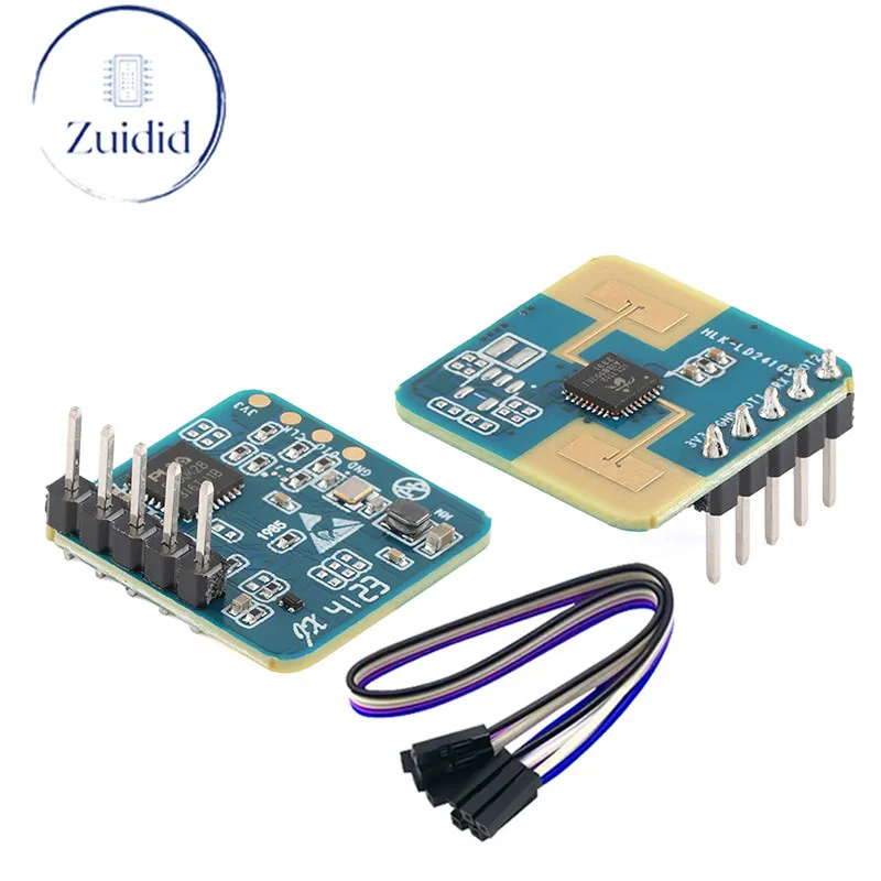 

HLK-LD2410S 24G mmWave FMCW Millimeter MM Wave 8M Human Presence Status Radar Sensor Motion Detection Module LD2410 DuPont Cable