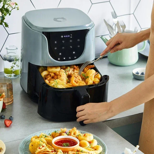 Large capacity 5L visual air fryer: Multifunctional, fully automatic, oil-free new all-in-one electric fryer. 4