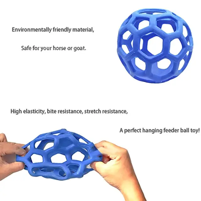 Hay Feeder Equine Horse and Pony Treat Ball Goat Hay Hanging Feeding to Sheep Feeding Dispenser Feeding Toy for Horse Cattle 5