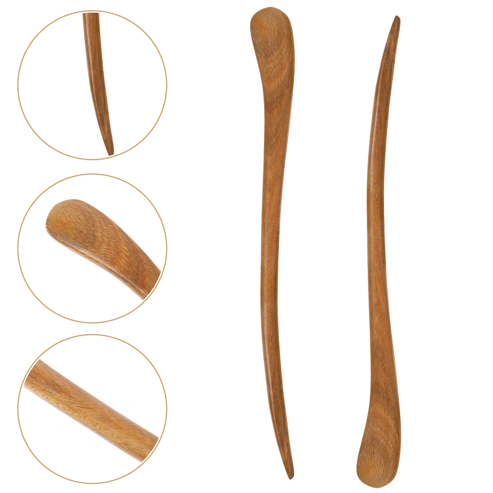 

2 Pcs Hair Barrettes Women Hairpin Retro Vintage Dense Decorative Chopsticks Miss