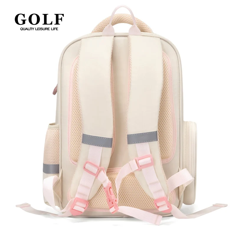 GOLF Primary School Students Reduce Burden backpack 1-6 Grade Large Capacity Children's Backpack Female Backpack Male 5