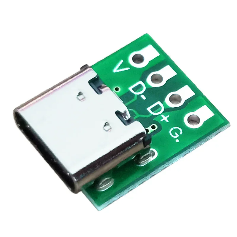 데이터 라인 와이어 케이블 전송용 USB 3.1 C 타입 커넥터, 16 핀 테스트 PCB 보드 어댑터, 16 P 커넥터 소켓, 1 개, 5 개, 10 개
