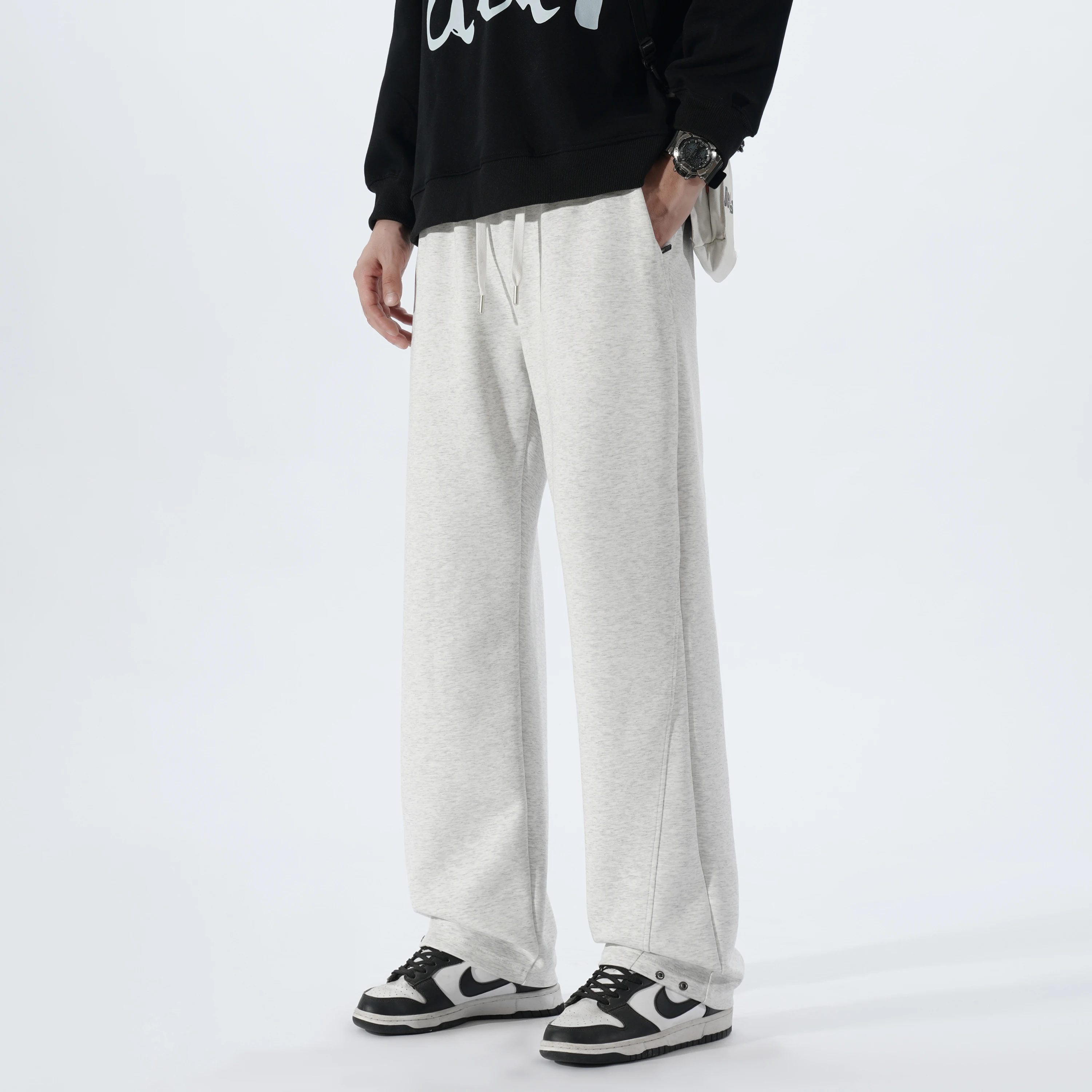 25 جديد الخريف الشتاء 190 طويل القامة الرجال اضافية طويلة 120 سنتيمتر طول السراويل مرونة الخصر تنوعا السراويل الرياضية عالية الجودة تنوعا