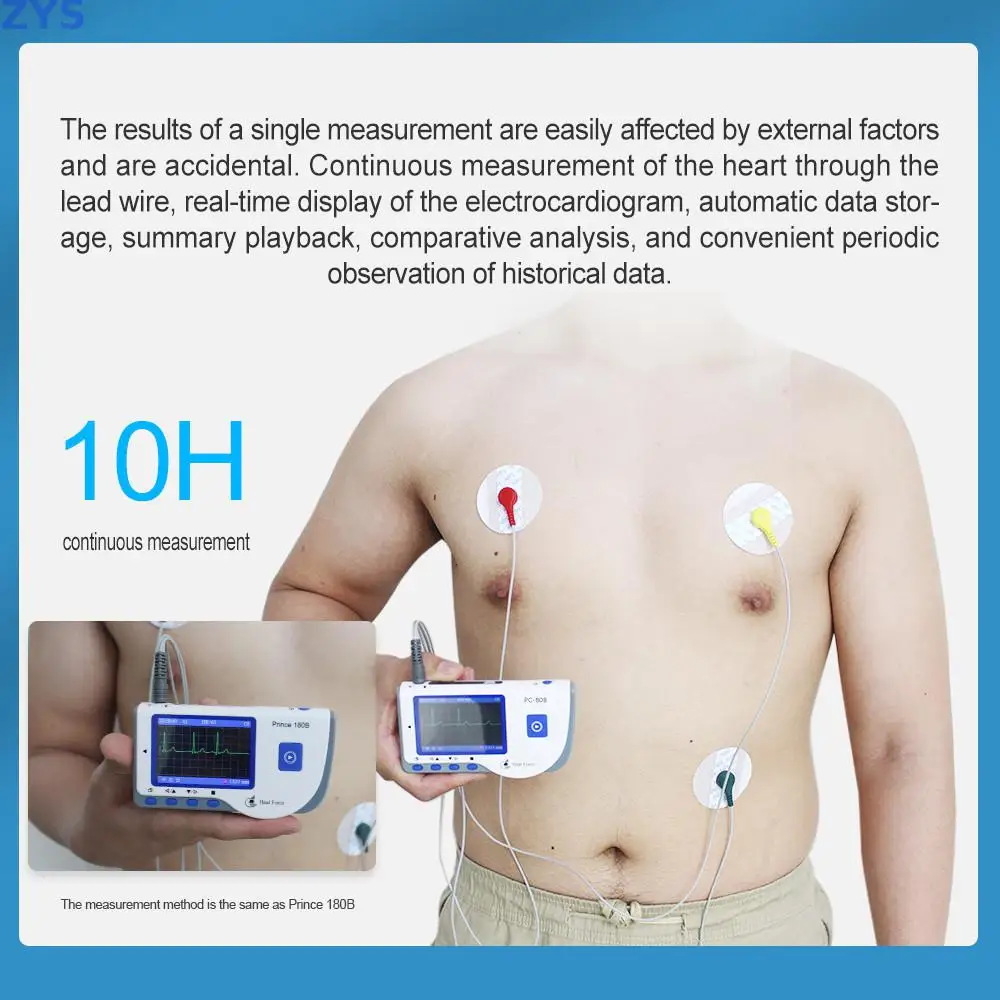 Wireless Handheld Heart Rate Ecg Ekg Monitor Pc Software Home Care Electrocardiogram Test Heart Rate Tracking Sensor Portable