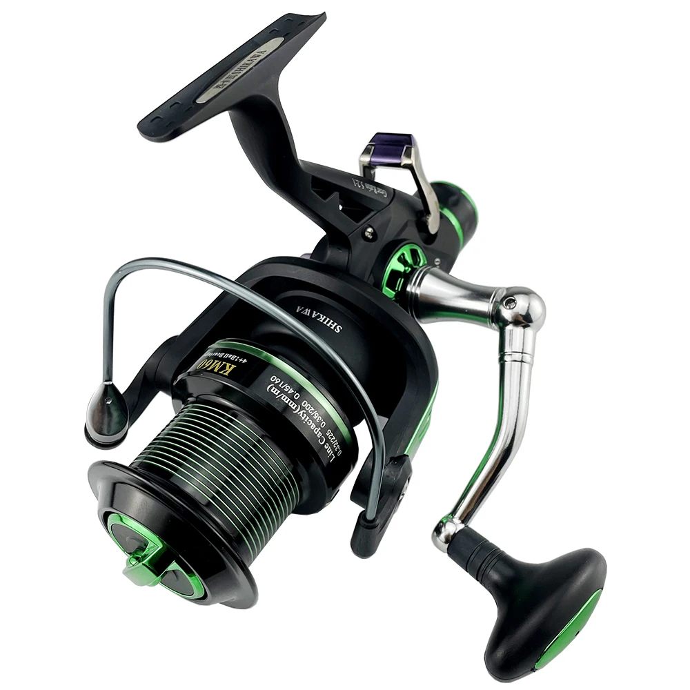 

5000 6000 Spinning Reel Carp Fishing Metal Spool Distant Wheel Fishing Tackle Double Brake Accurate Casting and Quick Catching