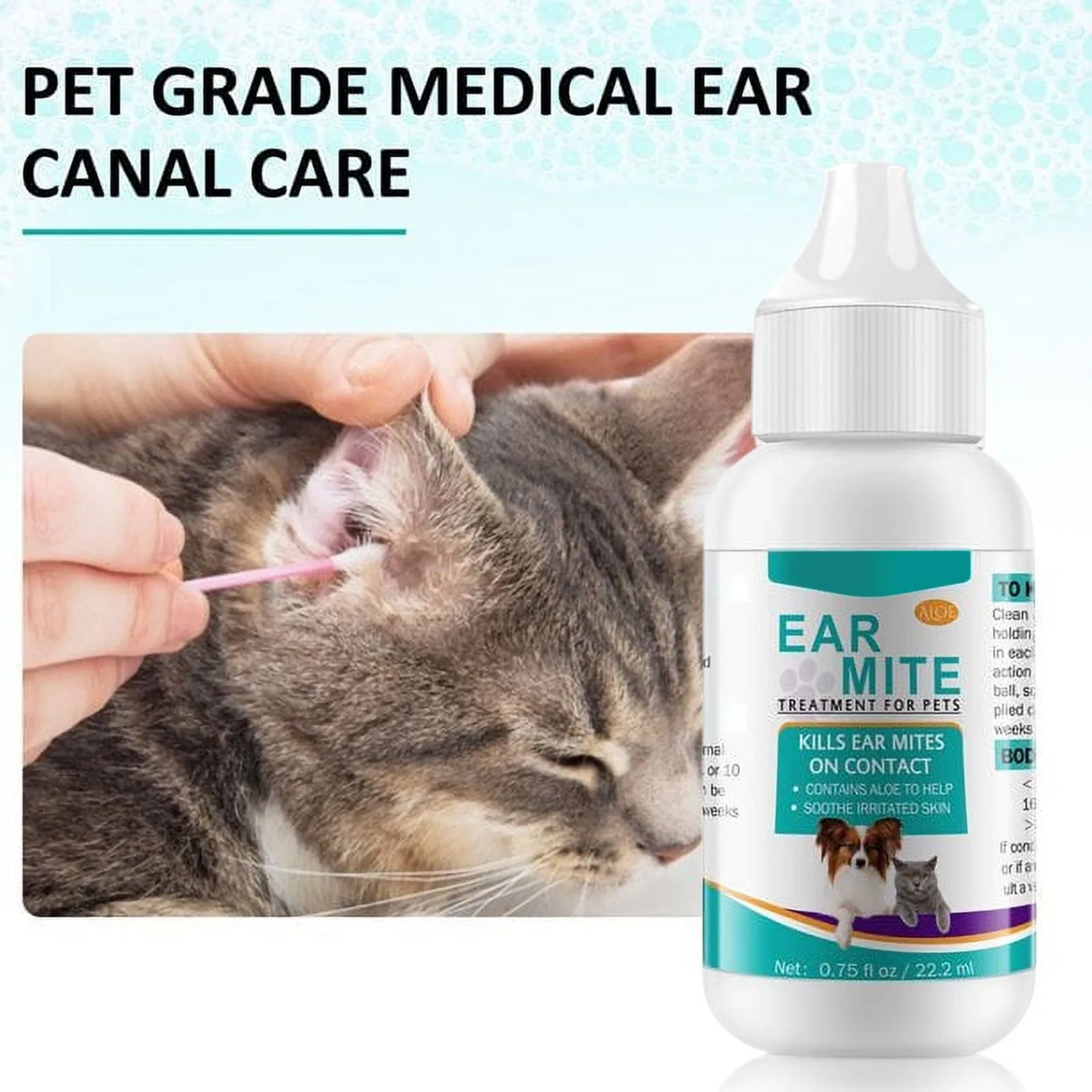 22ml Dog Cat Ear Cleaner pet ear medicine