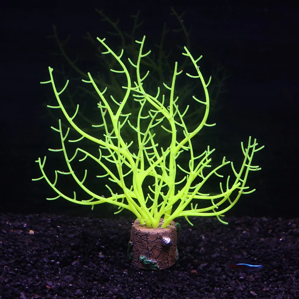 Glow Silicone Coral Aquarium Decor 6