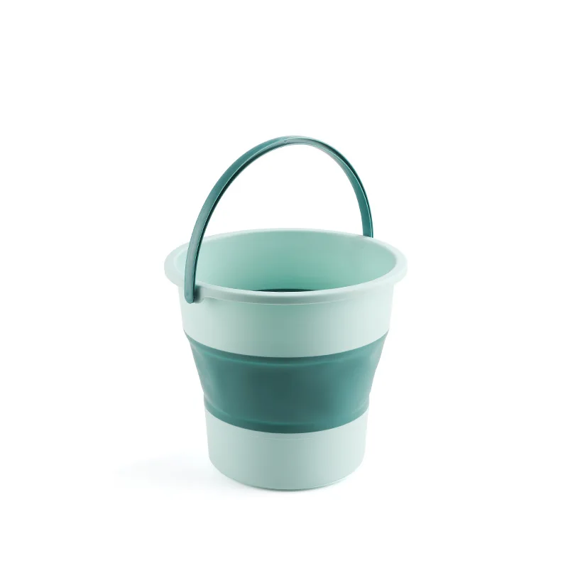 Folding Bucket 5/10L Silicone Bucket for Fishing Promotion Folding Bucket Car Wash Outdoor Fishing Supplies Square Bathroom Kitchen Camp