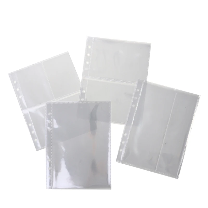 10pcs Standard A5 Binder Sleeves Transparent Photo Album Refill Inner Sleeves for Photocard