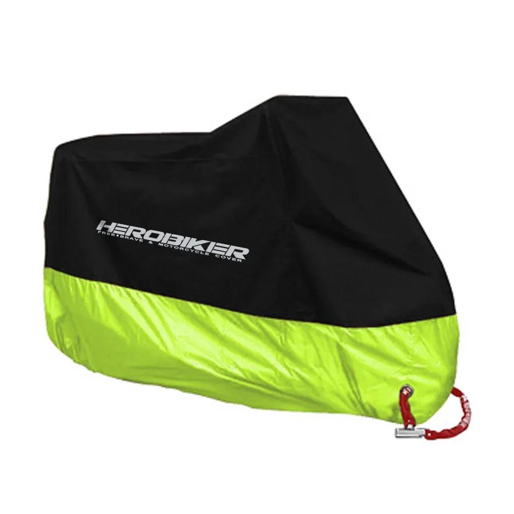 Herobiker Portable Motorcycle Electric Vehicle Rainproof Cover Sunshade Dustproof Waterproof Reflective Car Cover