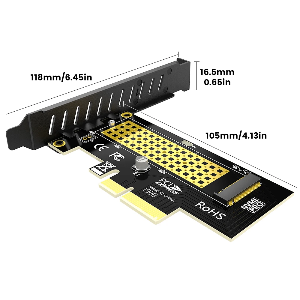 Alumínio SSD, Cartão de Expansão Desktop, 64Gbps,