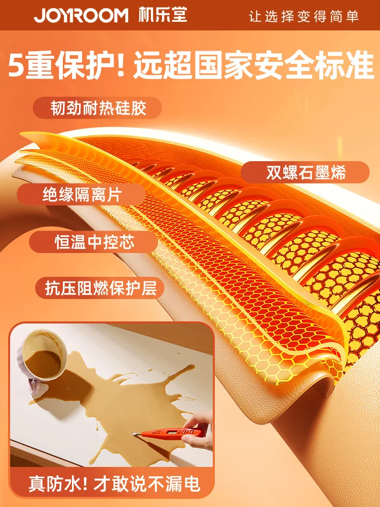 220V mouse pad with constant temperature heating table pad with leather hand warming table temperature control