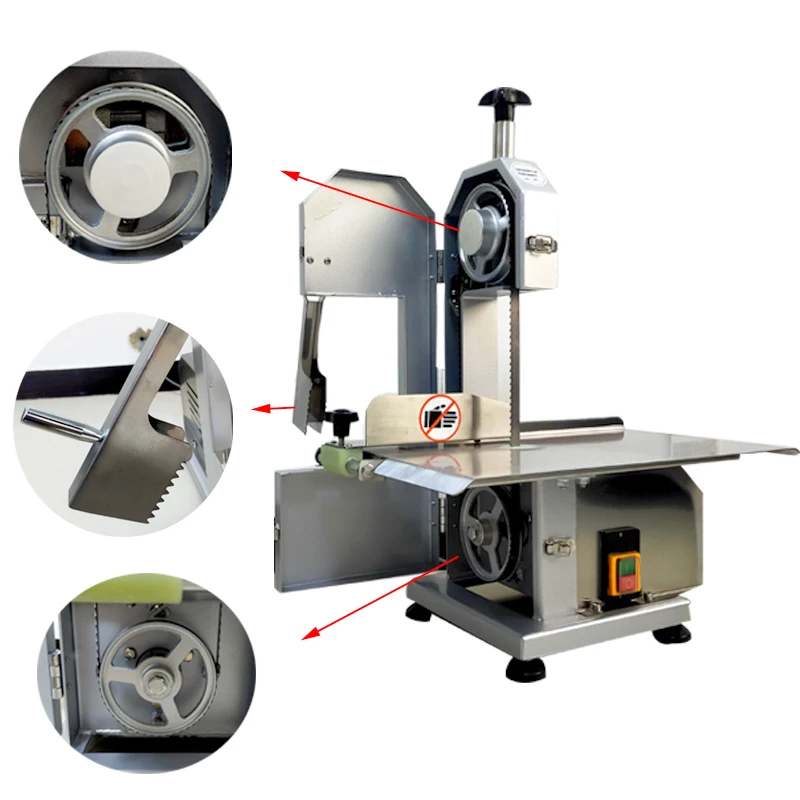 220/110V Bone Sawing Machine Bone Cutting Machine Frozen Meat Cutter Commercial Cut Trotter Ribs Fish Meat Beef Machine 5
