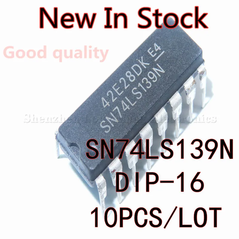 

10 шт./лот Новый 74LS139 SN74LS139N DIP-16 мультиплексор в наличии