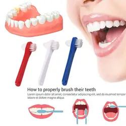 T-shape Denture Dedicated Brush Toothbrush Dual Head Cleaner False Brushes Toothbrush Small Double Denture Adult Teeth Ende T5X5