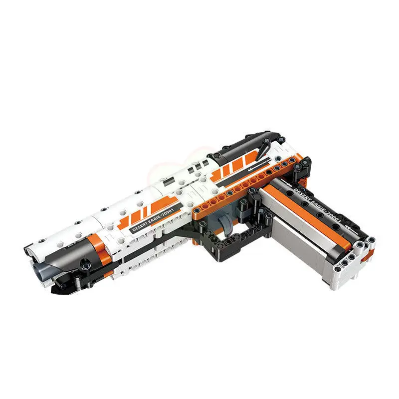 Military Desert Eagle AK47 MP5 Barrett Gun Model Bricks Army