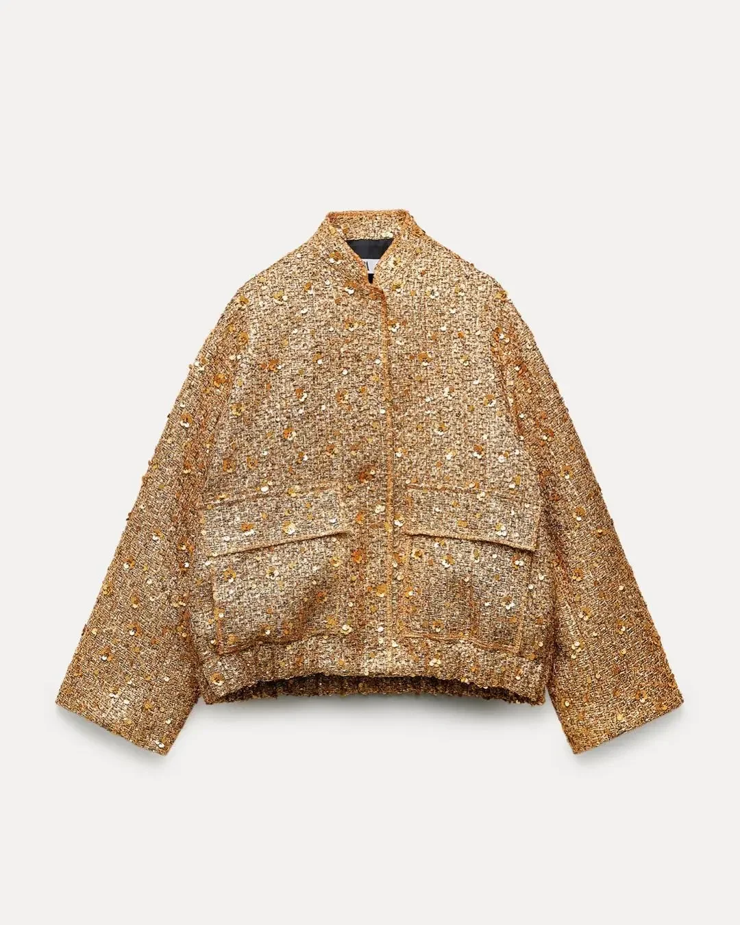 TALLIA Gold Sequin Bomber Jacket スパンコール TALLIA Gold Sequin Bomber Jacket スパンコール