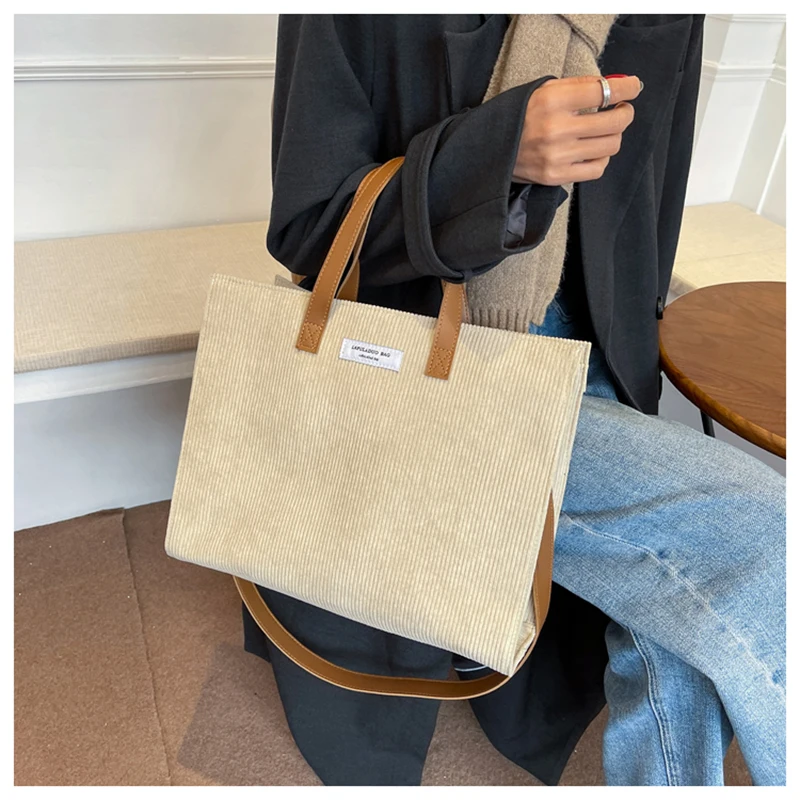 

Handbags for Office Women Corduroy Shoulder Crossbody Bag for Women Vintage Shopper Shopping Bags Ladies Totes 2022 Winte