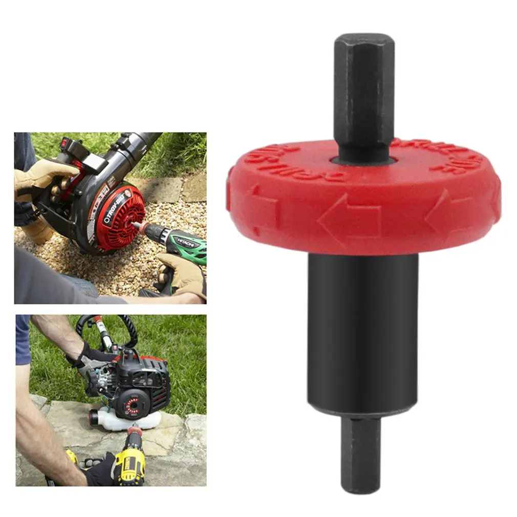 

HOT Motor Mower Starter Electric Start Drill Bit Engine Adapter Plug Button String For String Trimmers Leaf Blowers Cultivators