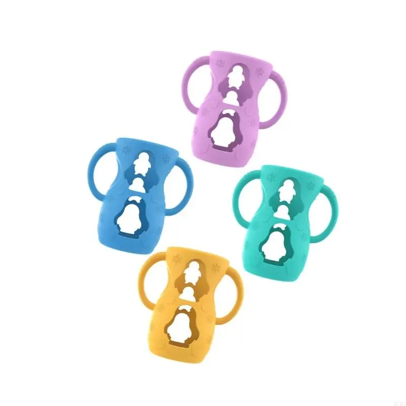 97BC Silicone Cover Universal Flexible Holder Drop Cover with Grip Handles