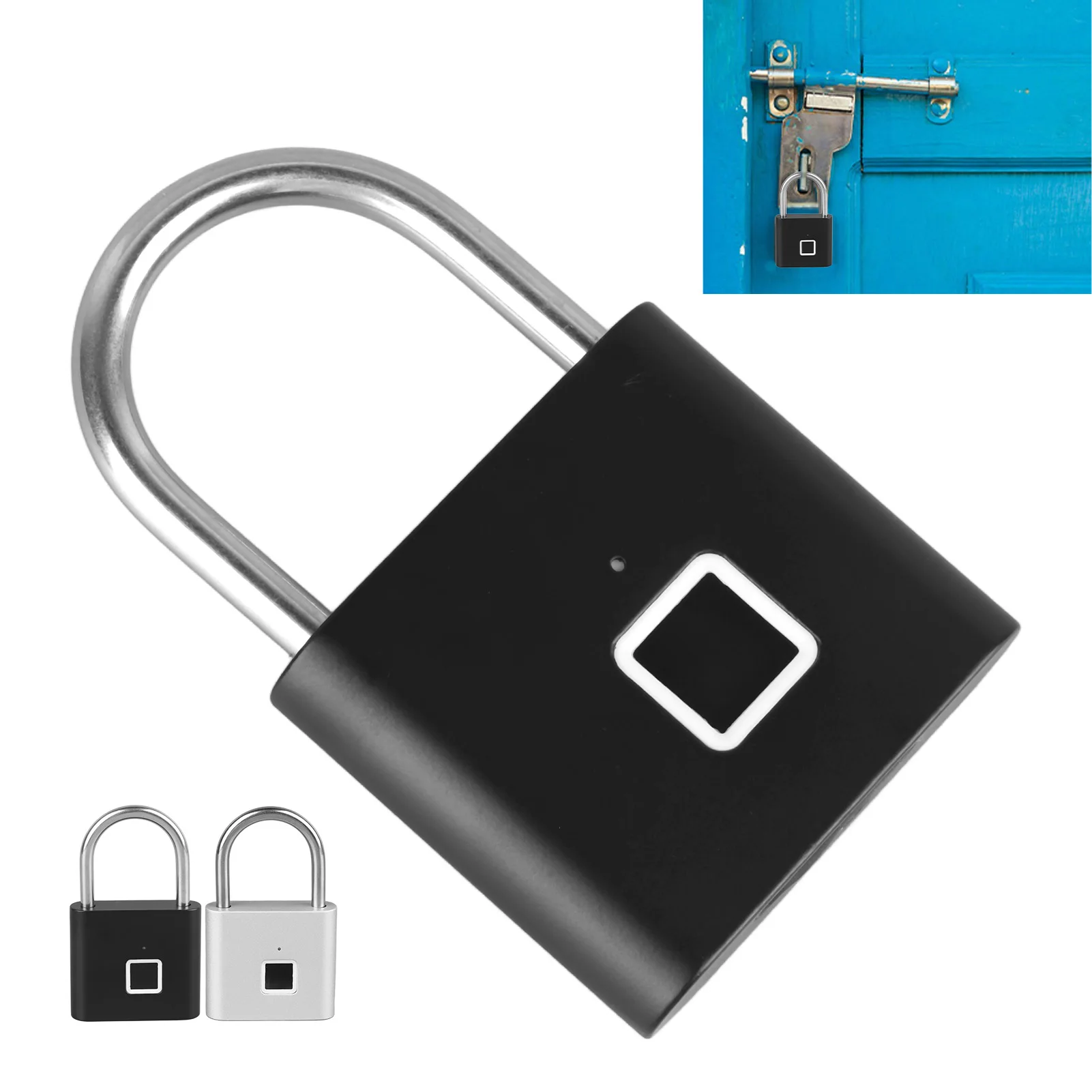 Fingerprint Gym Lock Padlock Keyless Waterproof Biometric Electronic Lock USB Rechargeable fingerprint padlock electronic lock smart lock