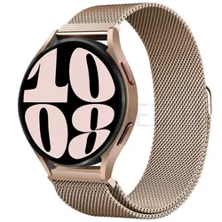 Elegant Milanese Loop Magnetic Watch Band, 22mm & 20mm, Classic Stainless Steel Bracelet for 22MM watch band (Rose gold 4)
