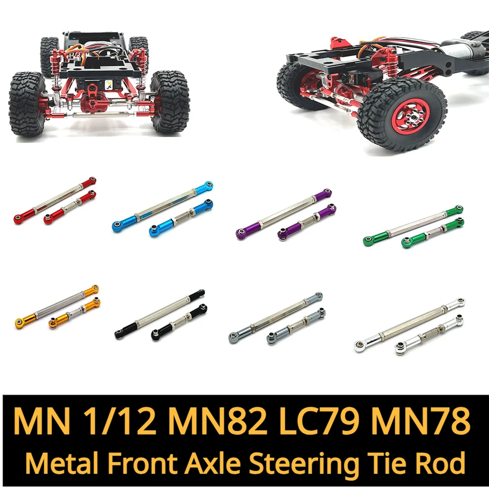 4 Pieces 1:12 Scale RC Tires - Rubber Replacement Tires For MN82 MN78 LC79 RC Trucks - View #6
